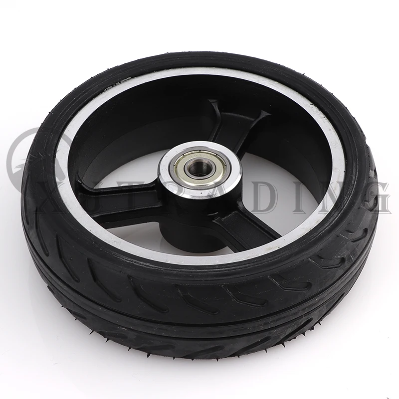 5 inch carbon fiber aluminum alloy aluminum alloy wheel rear wheel assembly rubber wheels suitable for electric scooters parts