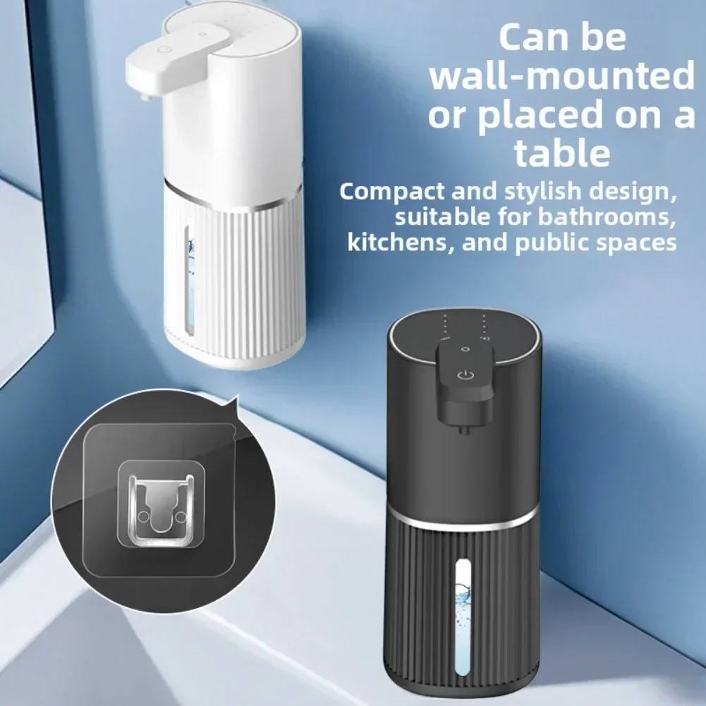 

Adjustable Automatic Soap Dispenser with Compact Waterproof Design for Multiple Spaces Large 380ML Capacity Easy Operation