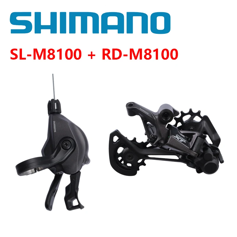 Shimano DEORE XT M8100 Mini Sets Shifter Lever + Rear Derailleur SL-M8100+RD-M8100 For 12s MTB Original Shimano Bicycle Part