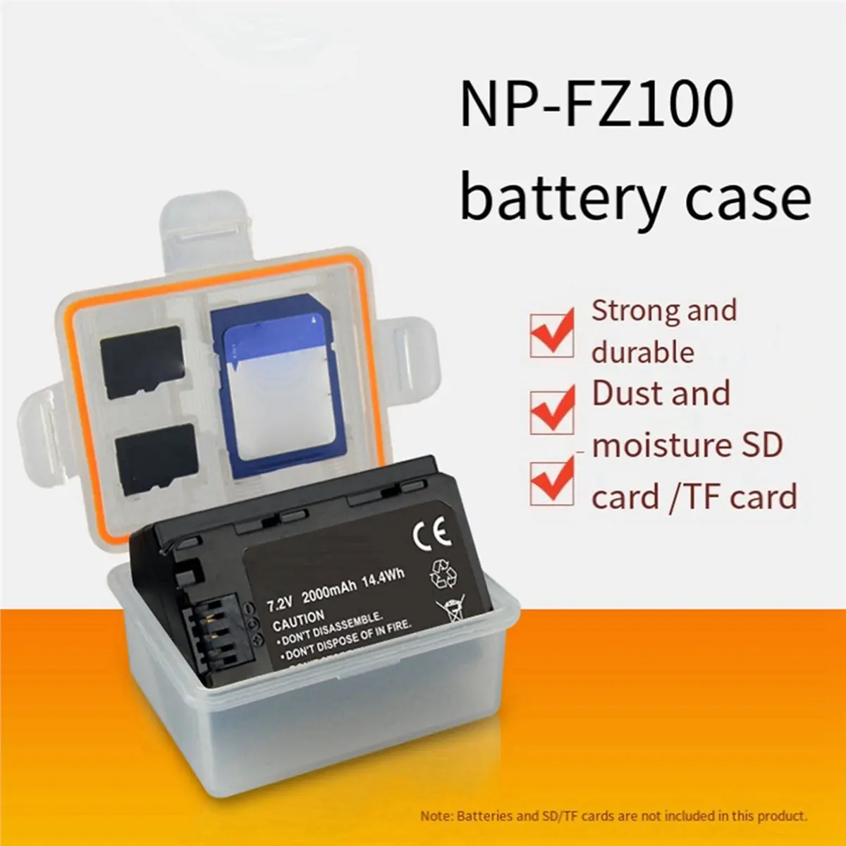 update. 5X for Sony ILCE-9 A7M3 A7R3 A9 7RM3 Camera NPFZ100 Battery Plastic Holder Case Battery Storage Box