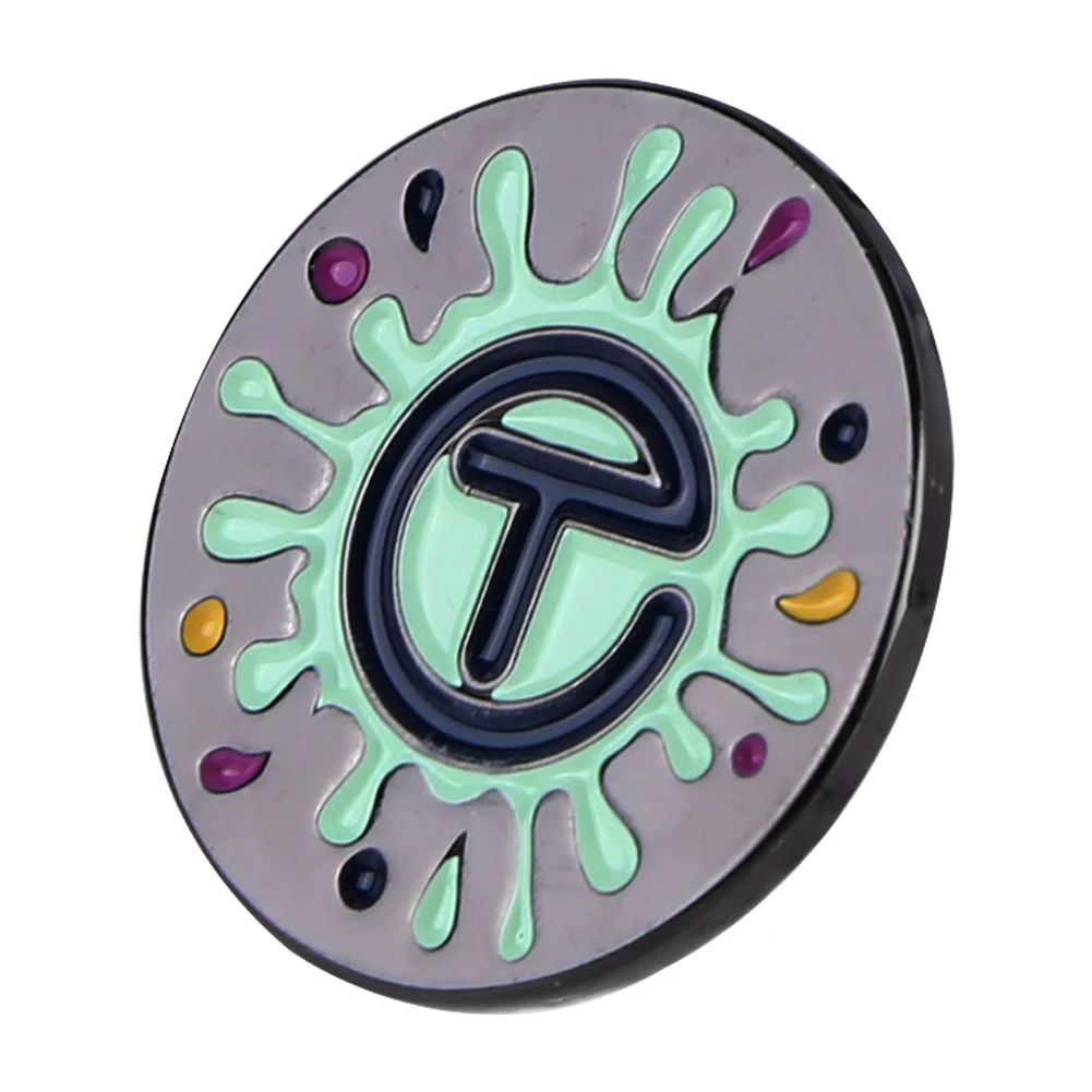 Golf Ball Mark with Golf Hat Clip Metal Golf Marker Portable Removable Golf Ball Marker Alignment Ball Mark for Golf Club