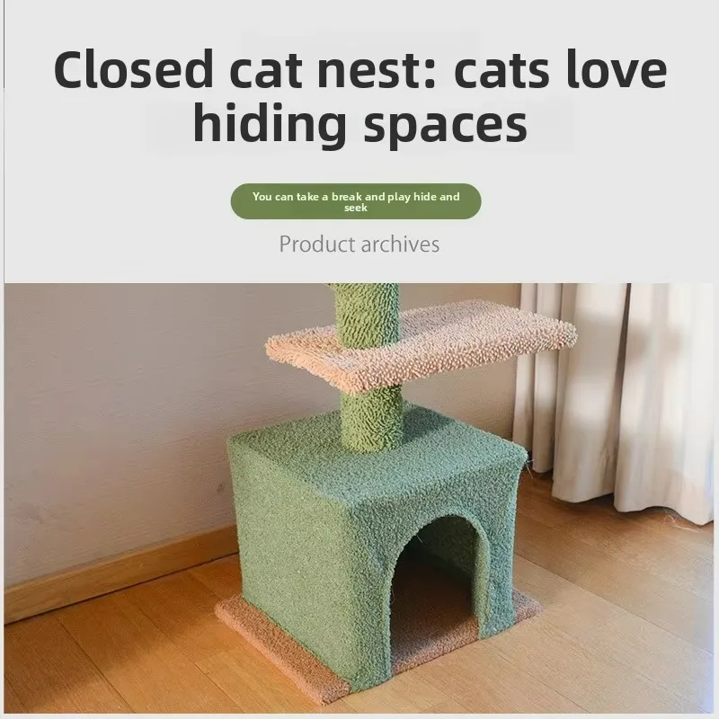 Factory Direct Compatible WithWinter Cactus Cat Tree, Cat Climbing Frame, Cat Climbing Pole