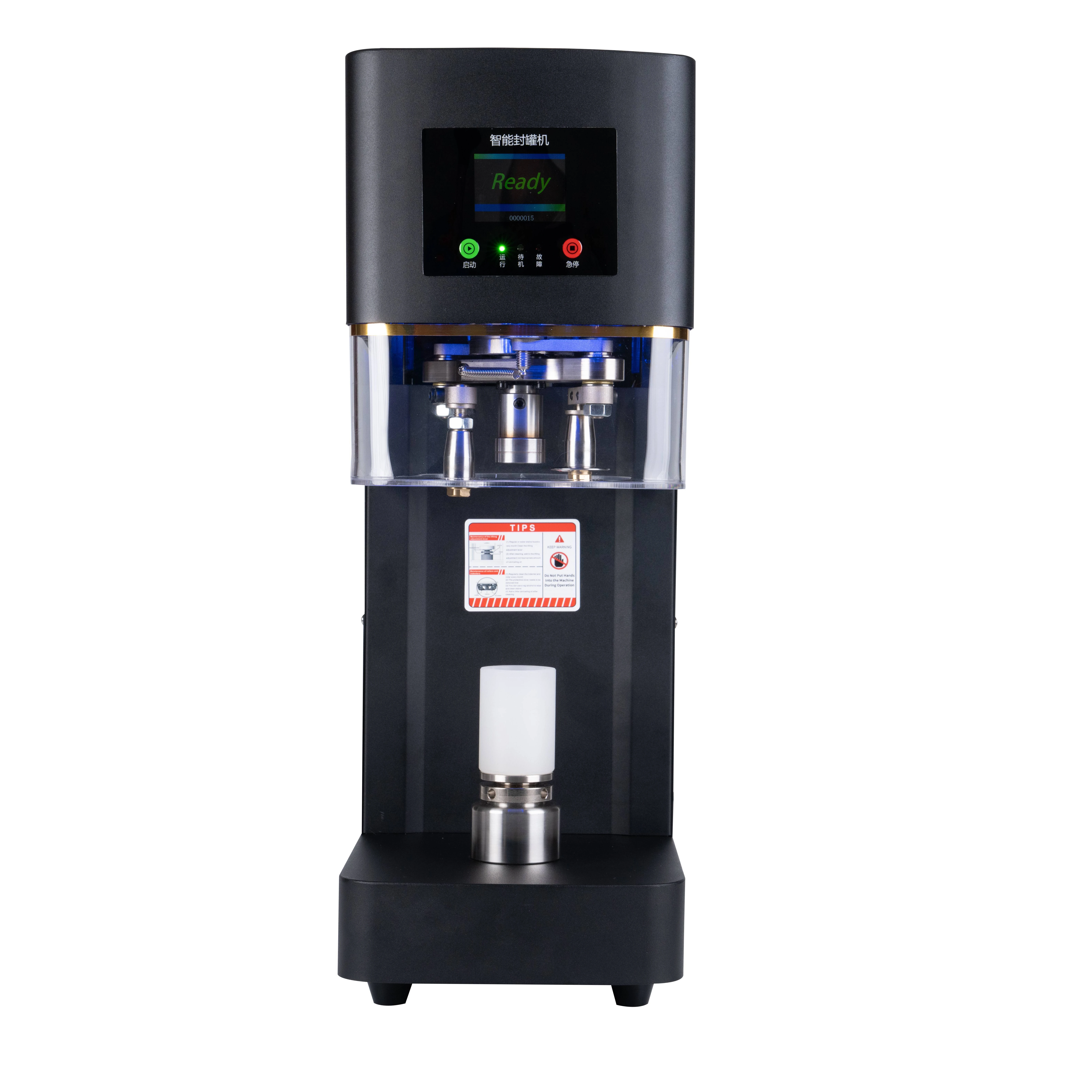 

China new product automatic non-rotating can soda bottle sealing machine automatic cup sealing machine