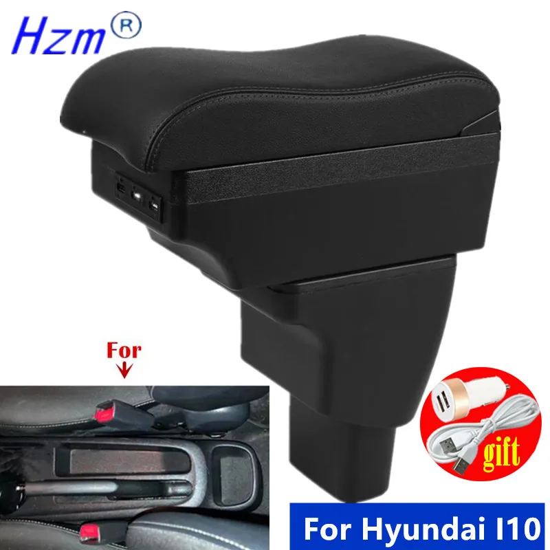 Auto Armlehne Für Hyundai I10 Armlehne Box Für Hyundai I10 Lagerung box Innen Gewidmet Retrofit teile auto zubehör
