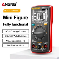 ANENG AN113D Digital Professional Multimeter 6000 Counts True RMS AC/DC current Voltage temperature Electrical Detector Tester