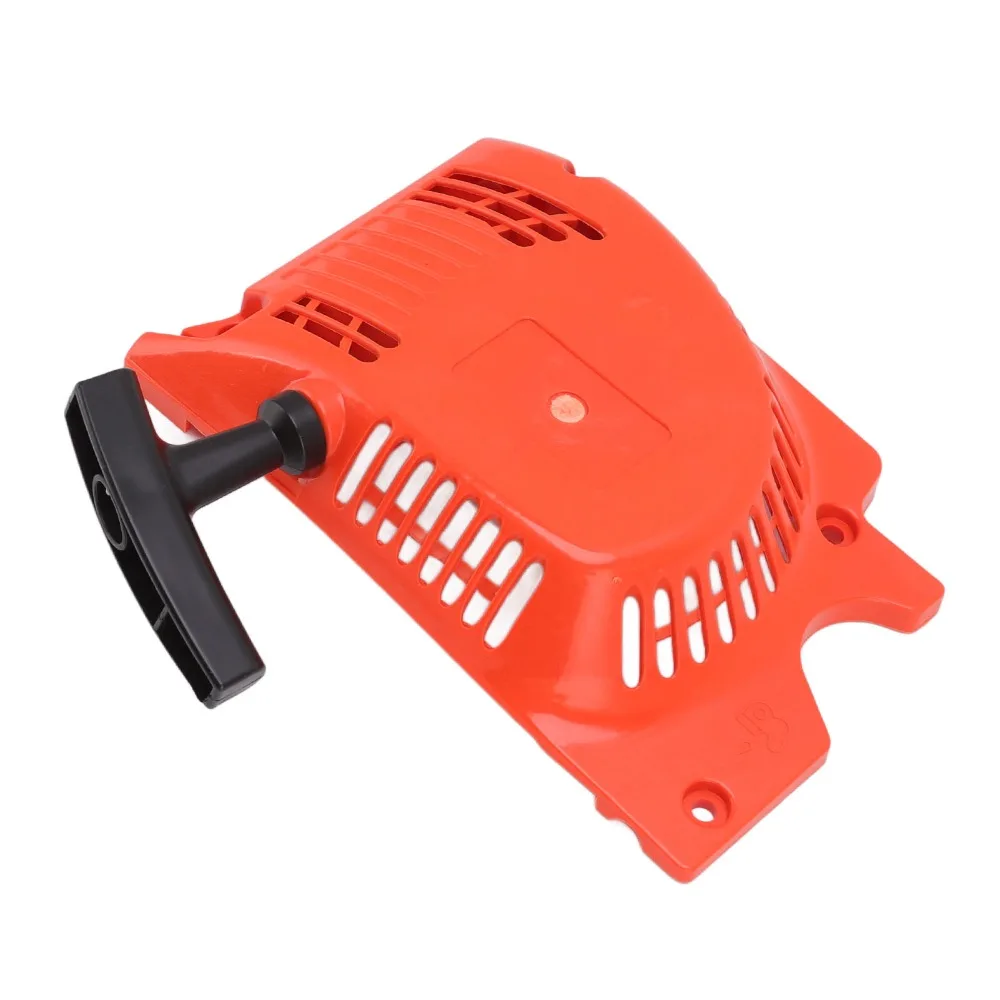 Orange Pull Starter Assembly ABS Comfort Grip Handle Chainsaw Equipment Easy to Install Double Spring for 4500 5200 5800