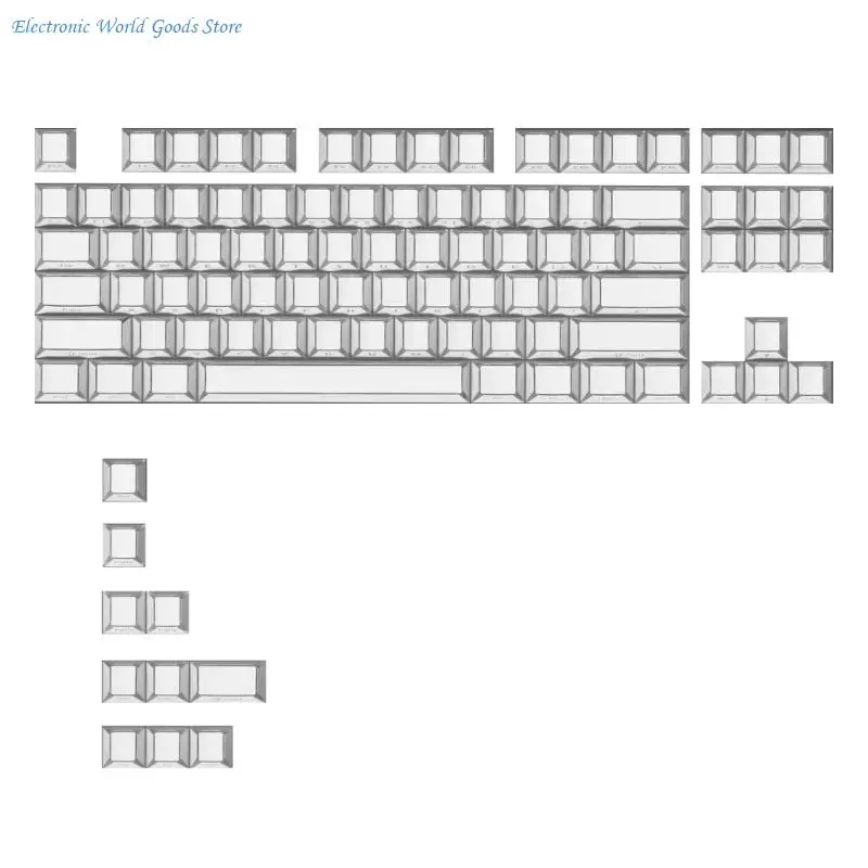 A3PD 97Key Original Profile Keycaps PBT Material Dye Sub Printed Side Legends