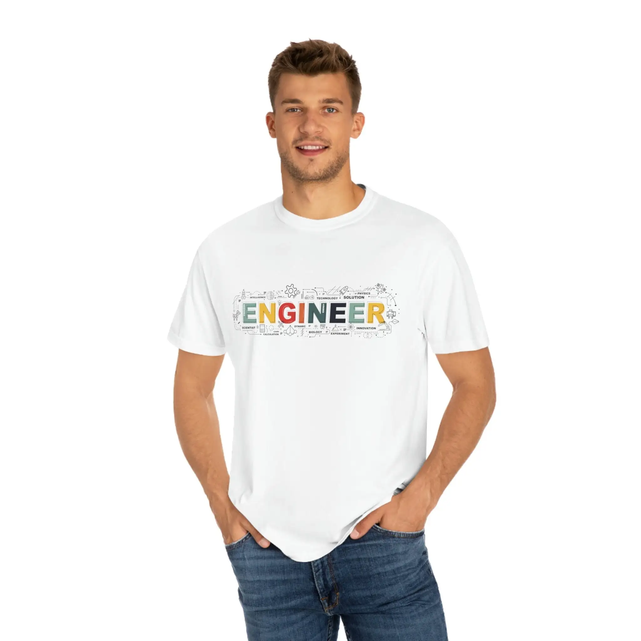 Engineer T Shirt Mens Designs Comfort Colors Minimalist Men Engineering Summer Clothes s For Him