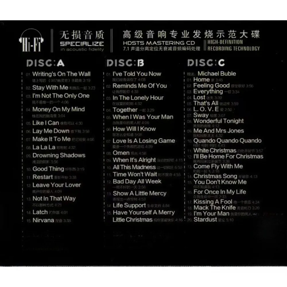 Sam Smith 3CD - Soulful Western Pop Hits | Perfect for Pop Lovers & Emotional Music Fans