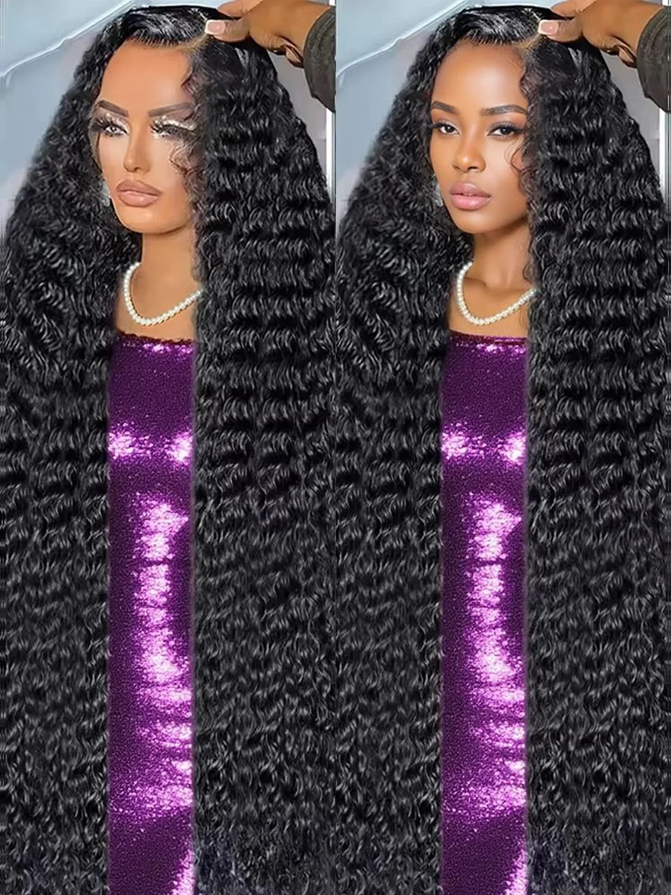 موجة عميقة HD غلويليس جاهزة للارتداء 5x5 إغلاق الباروكات قبل قطعها البرازيلي مجعد ارتداء والذهاب باروكة من شعر طبيعي غلويليس للنساء