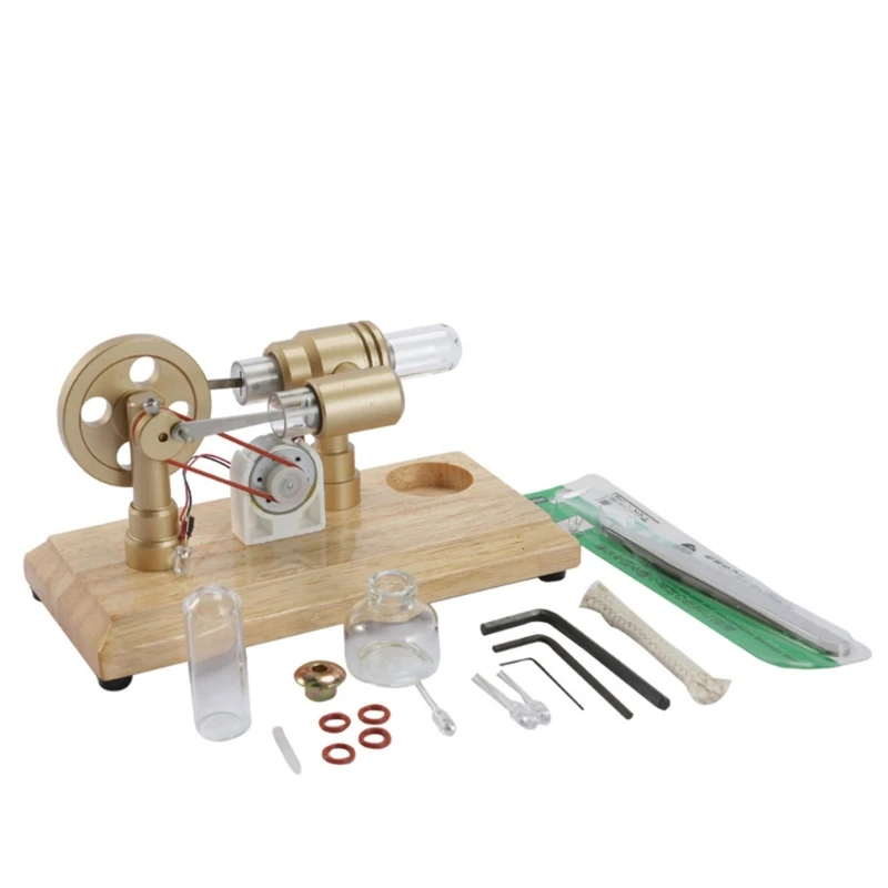 Hot Air Stirlings Engine Motor Model Scientific Experiment Teaching Props