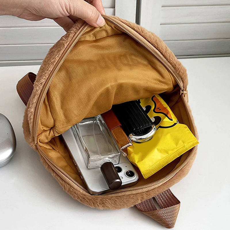 جديد كابيبارا دمية أفخم حقائب الظهر المحمولة الكرتون الحيوانات على ظهره لطيف الأطفال حقيبة قطيفة هدية للفتيات الاطفال