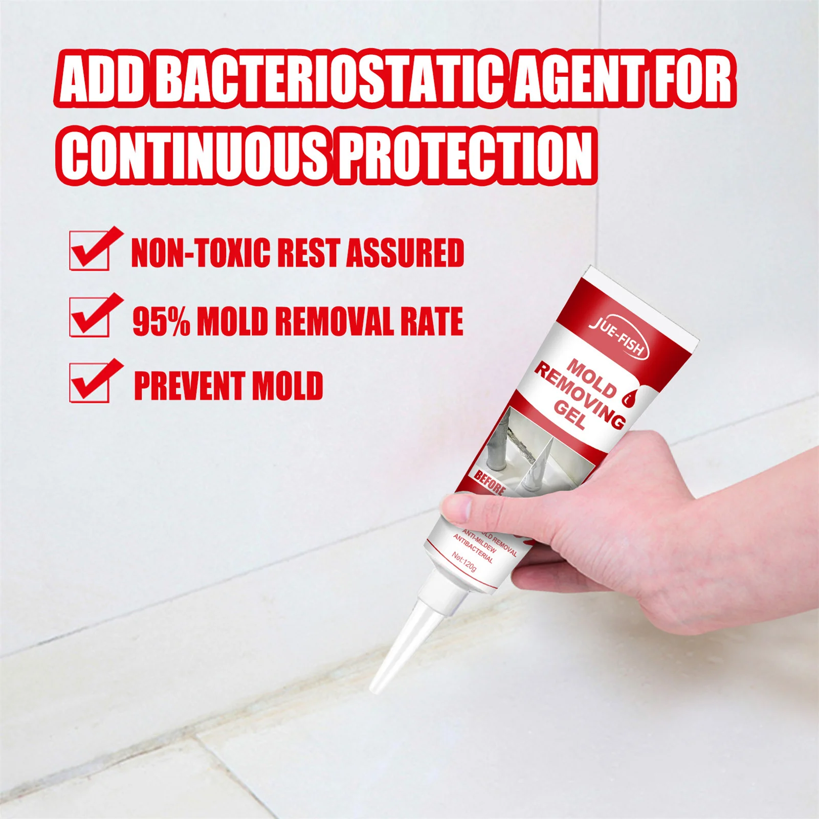 Mold Remover Gel Mildew Cleaning Agent Furniture Tile Stain Remover Floor Wall Cleaner Mildew ProofCleaner Household Chemicals