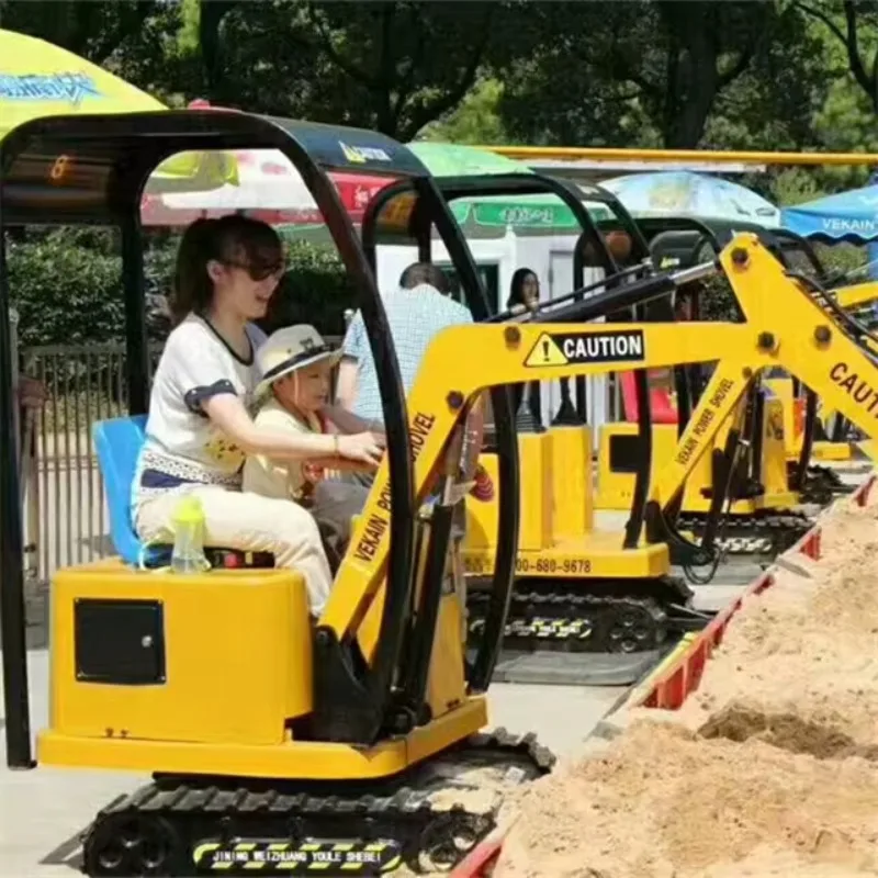 New Indoor Electric Construction Theme Park Playground For Adults And Kids Educational Remote Digger Coin Operated Games