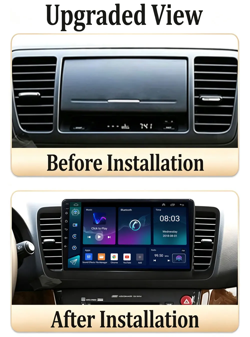 Cortex-A76 Octa-Core Android 16 Car DVD For Subaru Legacy 4 Outback 3 2003 - 2009 Car Radio GPS Multimedia Player Dash Cam Wifi