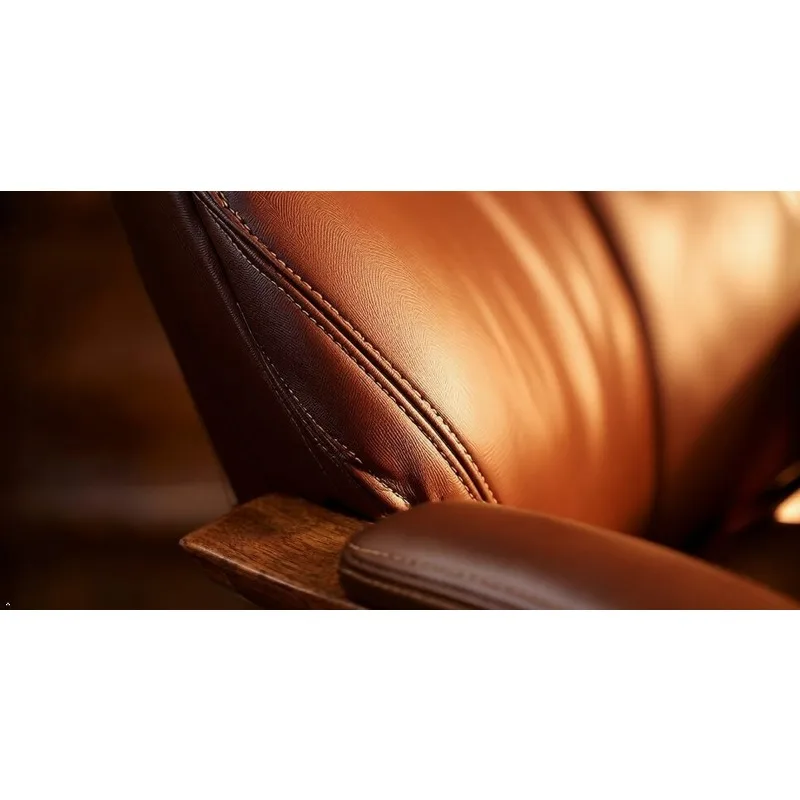 Bonded Leather Executive Office Chair Ergonomic High Back, Customized