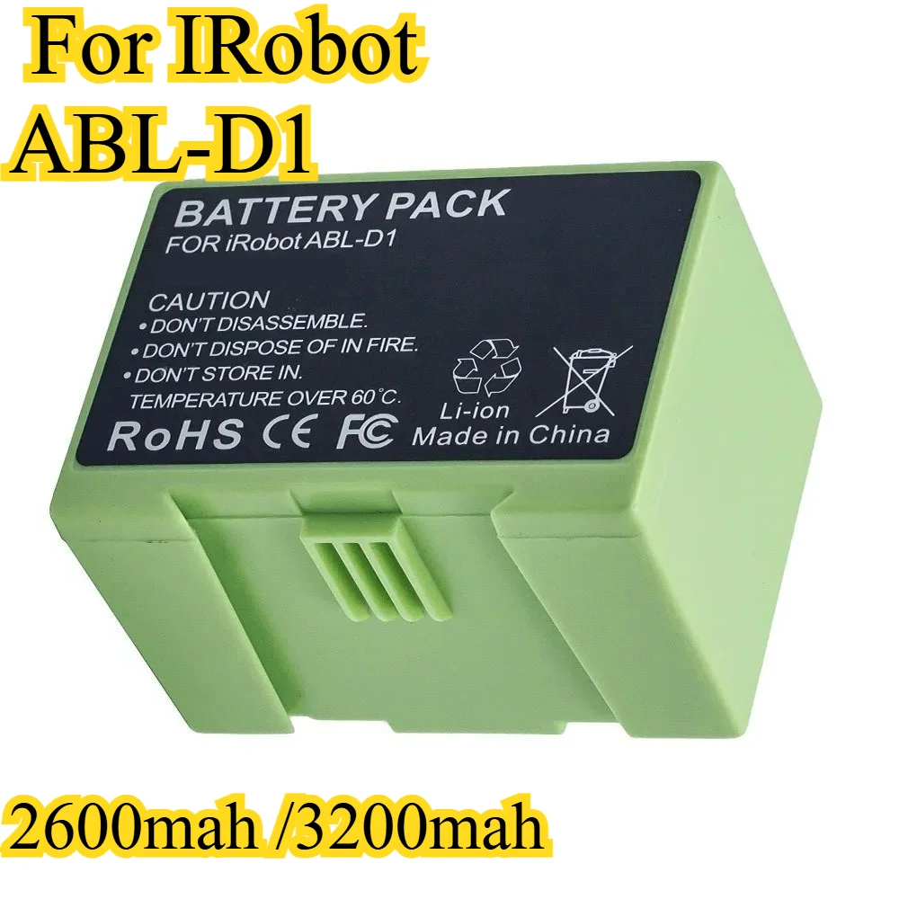 

Аккумулятор емкостью 3200 мАч для IRobot Roomba серии 600/700/800/900, 40% защита смарт-чипов с дополнительным временем работы и быстрая зарядка