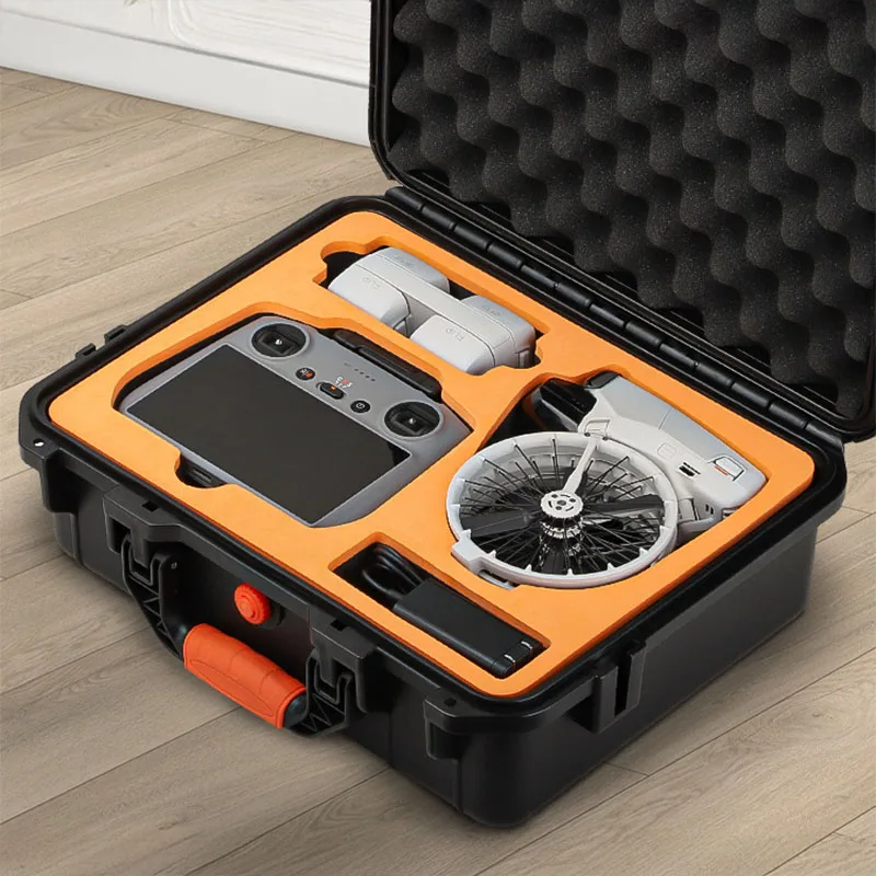 VOLODYMYR Explosion-proof Case for DJI Flip/RC N3/RC 2 High-capacity Storage Box Hard Bag Portable Case Drone Accessories