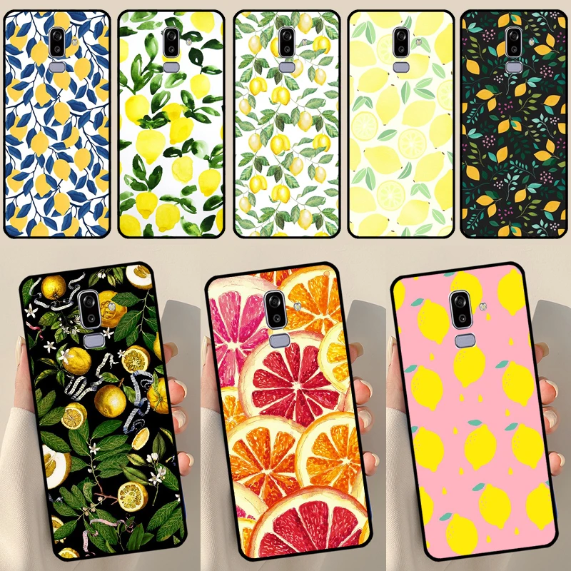 Summer Fruit Lemon Case For Samsung Galaxy J1 J3 J7 J5 2016 A3 A5 2017 J8 A7 A9 J4 J6 A6 A8 Plus 2018 Cover