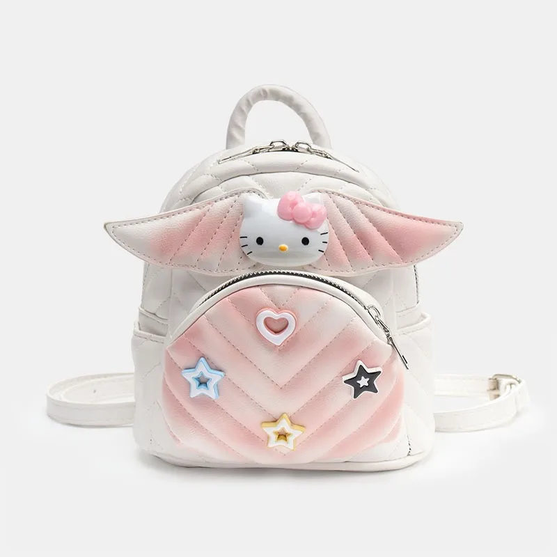 Hello Kitty Backpacks Cartoon Kawaii Backpack for Girls Waterproof Sanrio Leisure Bag Anime My Melody Bags Back To School PU