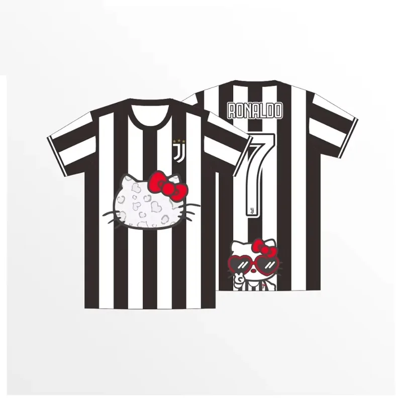 

Hello Kitty's Products, 3D, Y2K Eviction Experts, Summer Fashion Short Sleeves for Men, Women, and Children, Novedad De Verano
