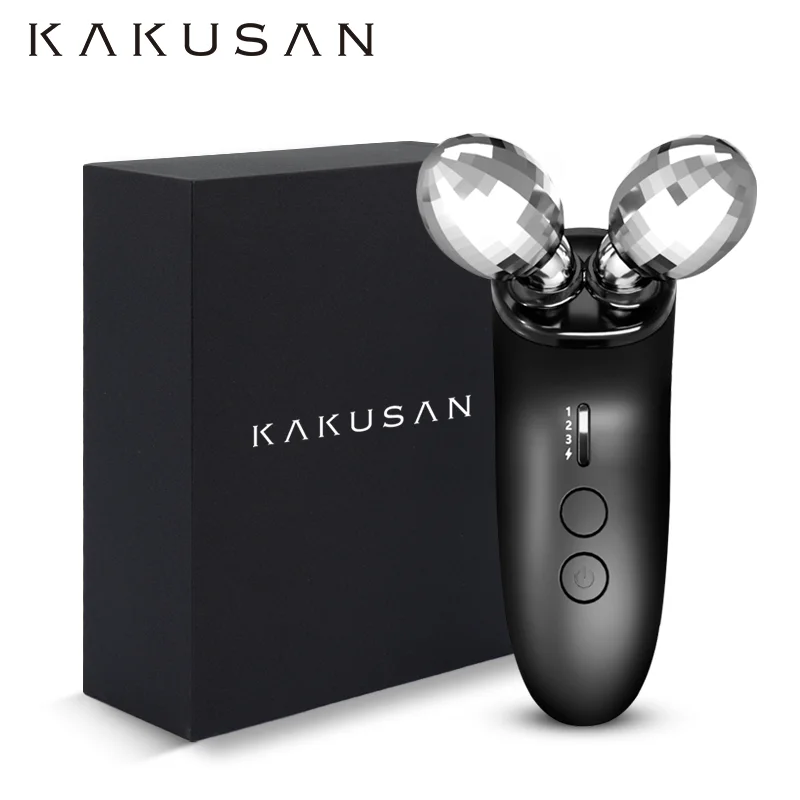 KAKUSAN فاخر صغير مكركرنت الأسطوانة مدلك الرعاية المنزلية EMS جهاز تنغيم الوجه لتجديد شباب الجلد شد الوجه