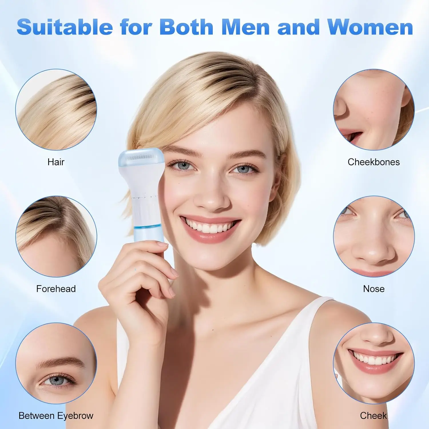 أداة ديما ستامب مايكرو إبرة للوجه - جهاز محمول للعناية الشخصية بإبر 0.25 مم (0.0098 بوصة)، لا حاجة إلى بطارية، مدمج #3