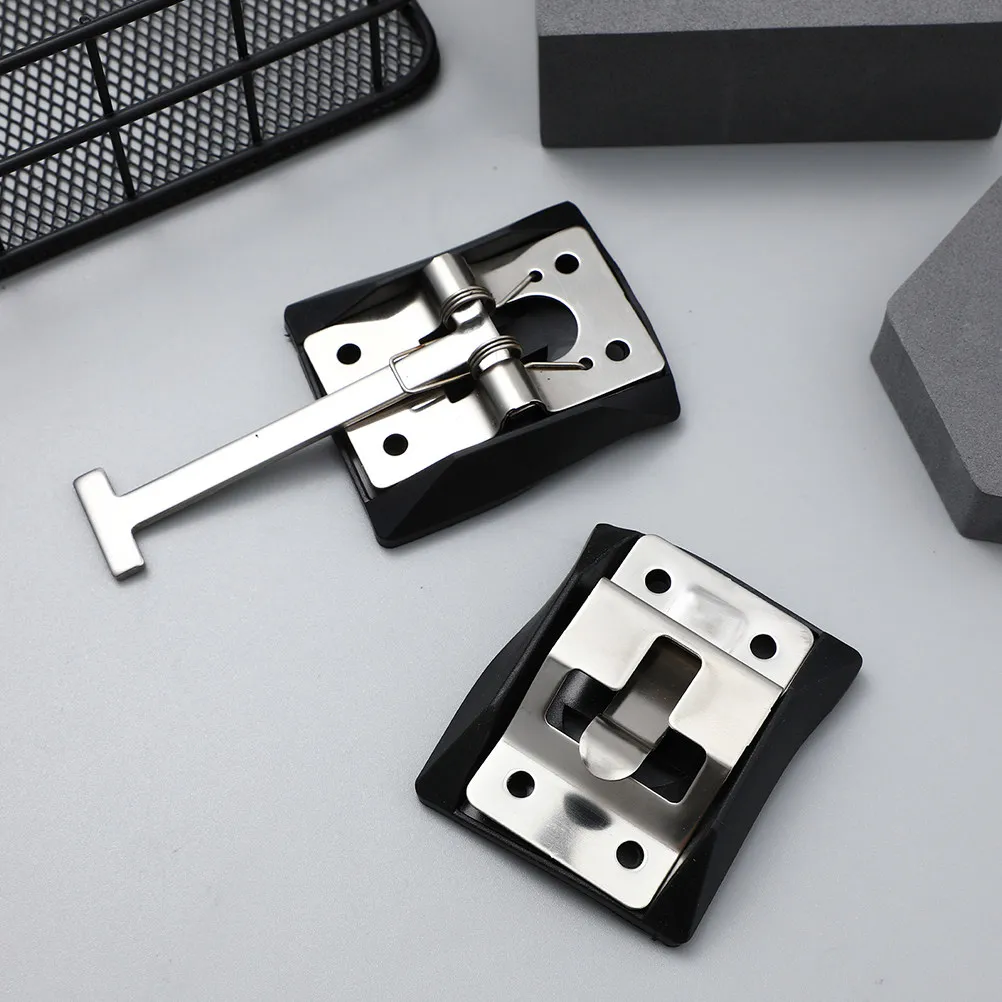 

2Sets Stainless Steel Cargo Trailer Door Latch Heavy Duty Metal Rv Door Holder Replacement Hook Easy Installation
