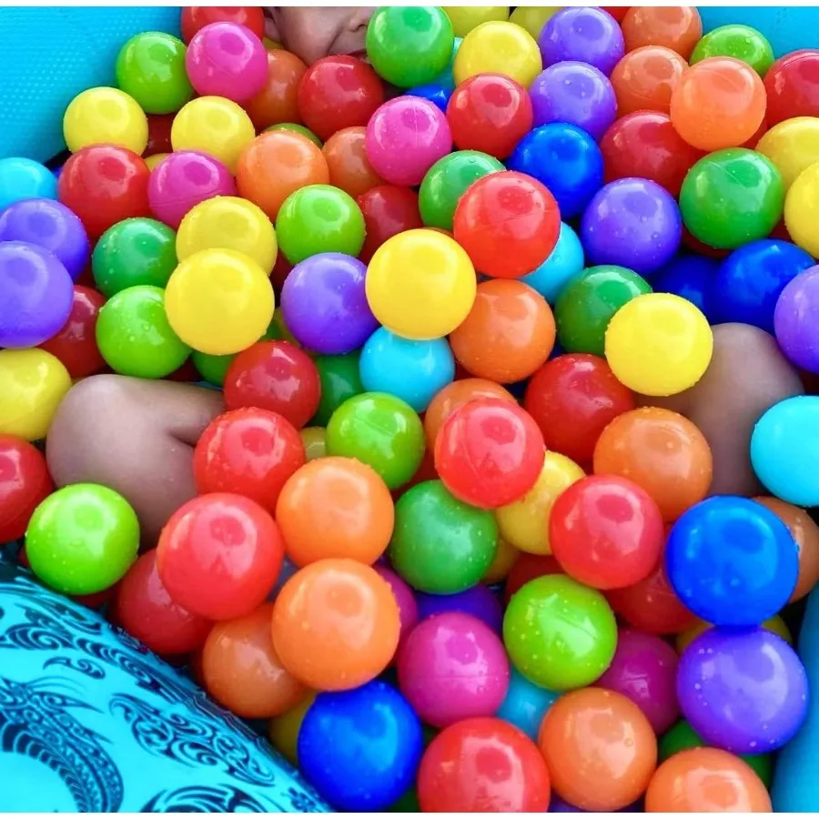 Ball Pit Balls 200 bolas de plástico para juego de bolas, parque infantil, bolas de casa de rebote a prueba de aplastamiento, pelota de piscina de plástico para niños pequeños