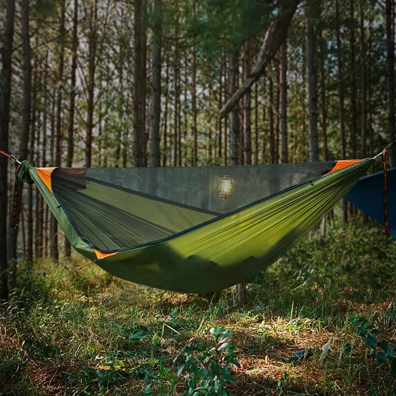 

Outdoor camping tent, mosquito nets, hammocks and aerial tents to improve roll over resistance