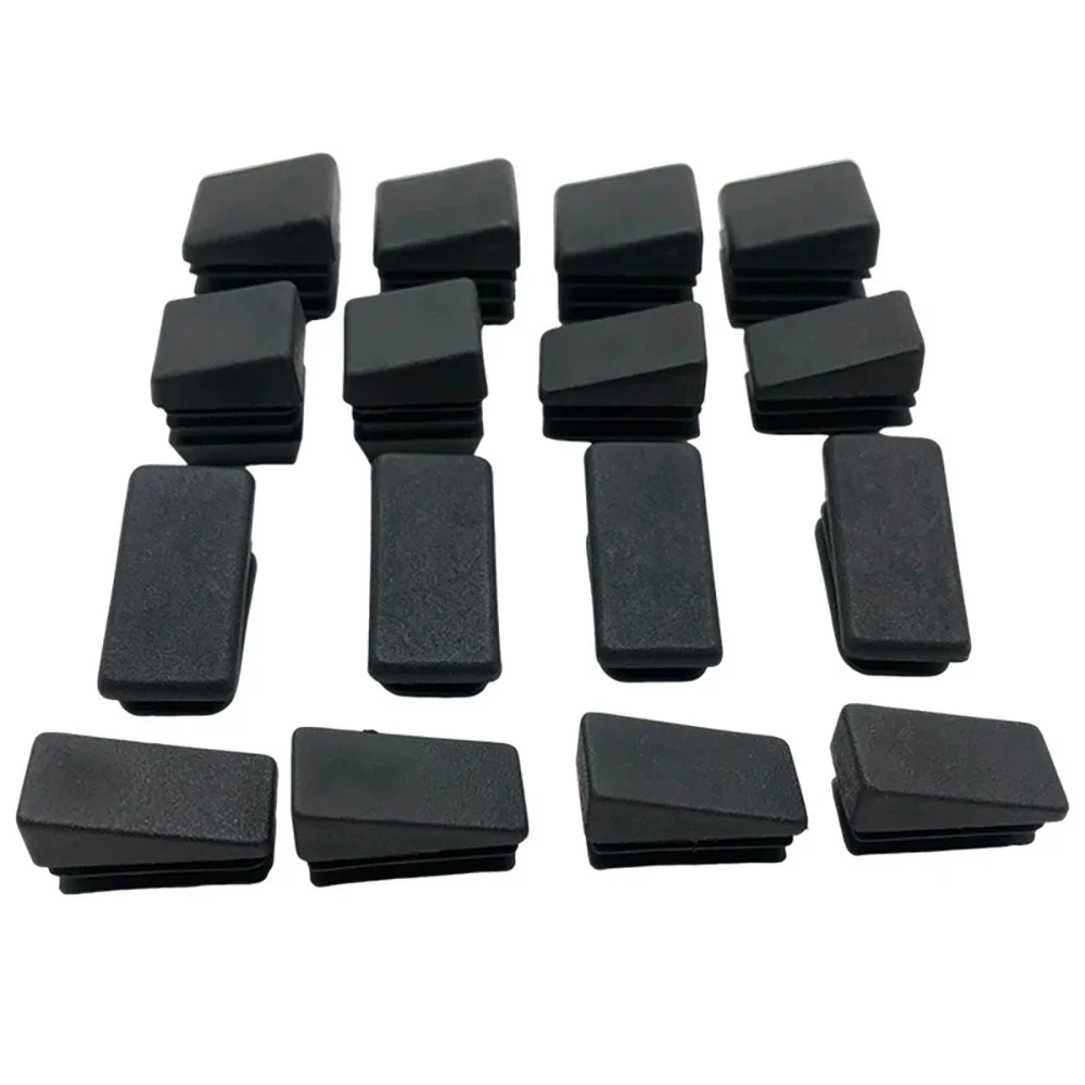 

4-80 шт. Пластиковые наконечники PE для квадратных труб 19*19-20*40, регулируемые заглушки для столов и стульев, накладки на ножки, наклонные заглушки для квадратных труб