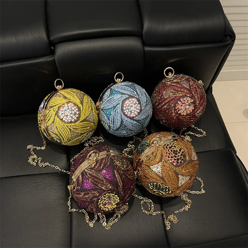 

2025 New! Fashionable Sequin Evening Bag for Women - Vintage - Luxury Design, Stylish Shoulder Bag, Versatile Crossbody Bag
