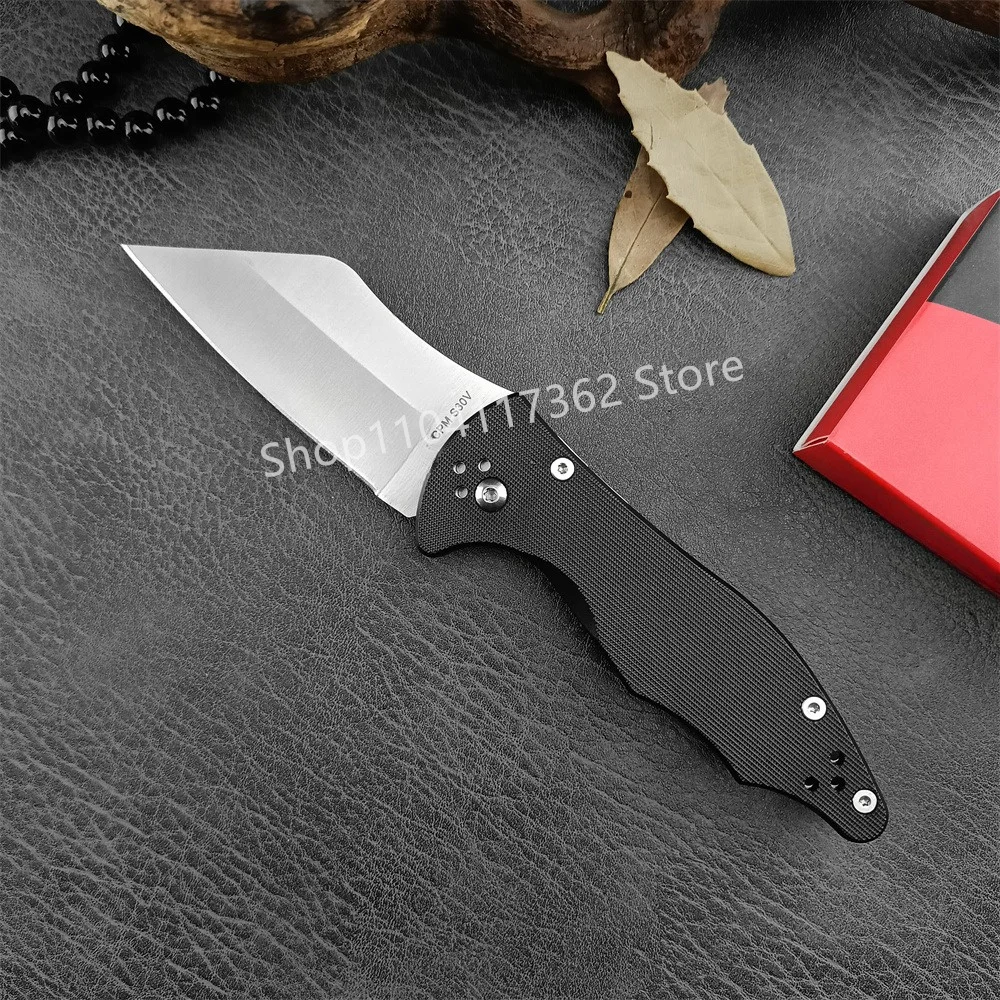 C 85 EDC Pocket Folding Knife  Satin Wharncliffe Blade G10 Tactical Survival Tool Portable Self Defense Outdoor Hiking Knives