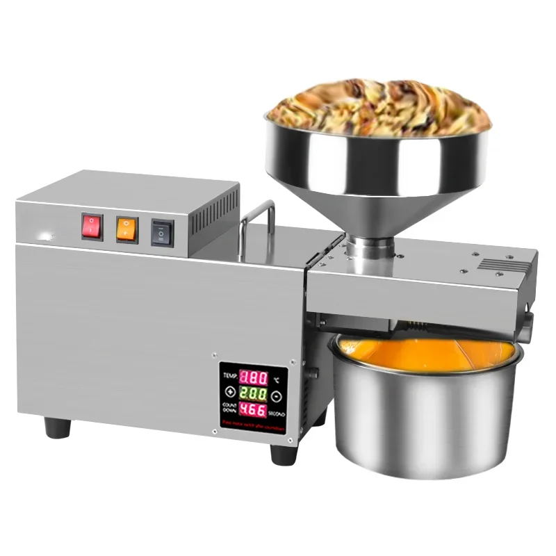 Home Mini Oil Press Machine Seed Oil Pressing Machine Extraction Automatic Machine Provided 20 Soybean Peanut Sunflower Cotton