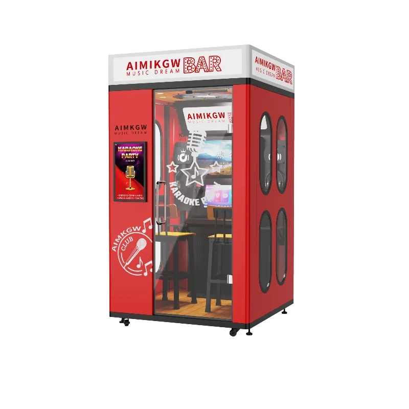 Self Service Karaoke Singing Booth Coin Operated Video Game Arcade KTV Room Machine Commercial OEM Customized