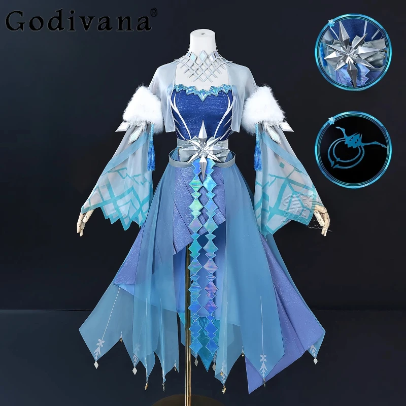 

Women Anime Role Play Outfit HERO Cos Honor of Kings Luna Cosplay Costume Set Girls Accessories Prop Uniform Anime Game Suit