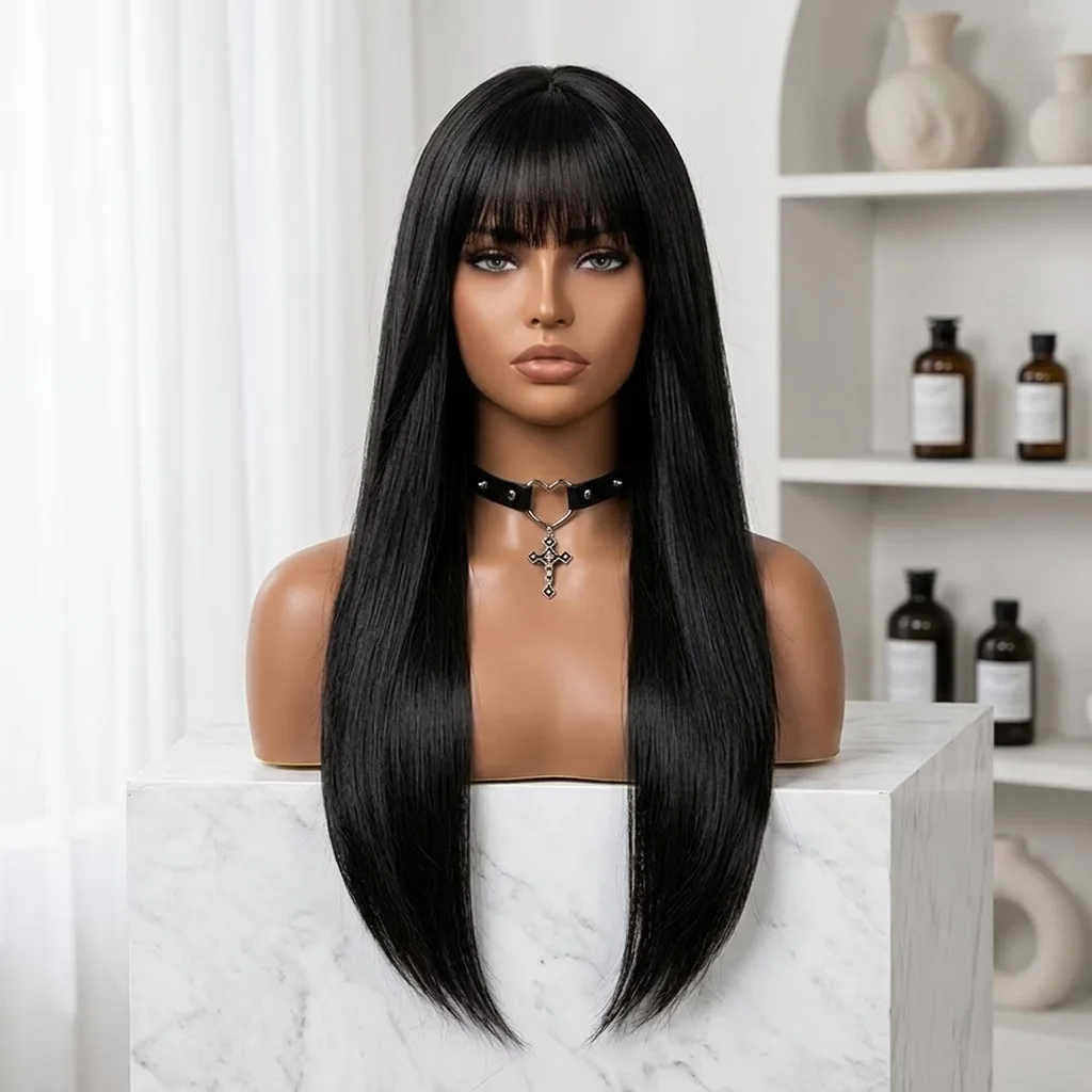 Available In Multiple Colors, Student Regular Style, Daily Wear Long Straight Hair, Summer New Wig
