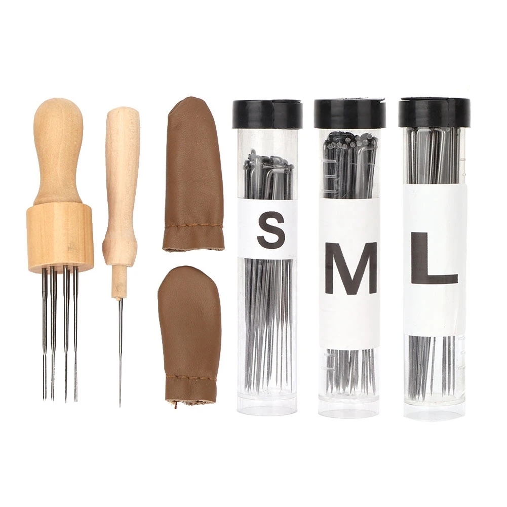 Popular Practical Wooden Handle Wool Felt Tool Poke Needle Delicate Production Kit