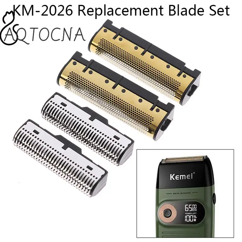 Replacement Blade For Kemei Km-2026 Hair Trimmer Clipper Barber Cutting Knife Head Beard Shaving Parts