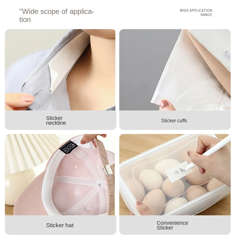 3257 Disposable Collar Sweat Pads Sweat Absorbing Sticker Anti‑Dirty Patches Shirt Collar Hat Brim Neck Anti‑Sweat Protector