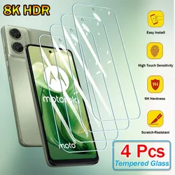 4Pcs Tempered Glass For Motorola Moto G84 G14 G24 G54 G64 G23 G32 G73 G13 E14 E13 Edge 30 20 Pro Cover Screen Protector Glass