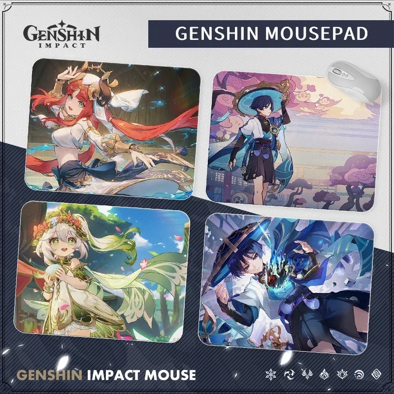 Genshin Impact Mouse Pad Keyboard Pad Computer Desk Pad Hutao Klee Vendi Ganyu