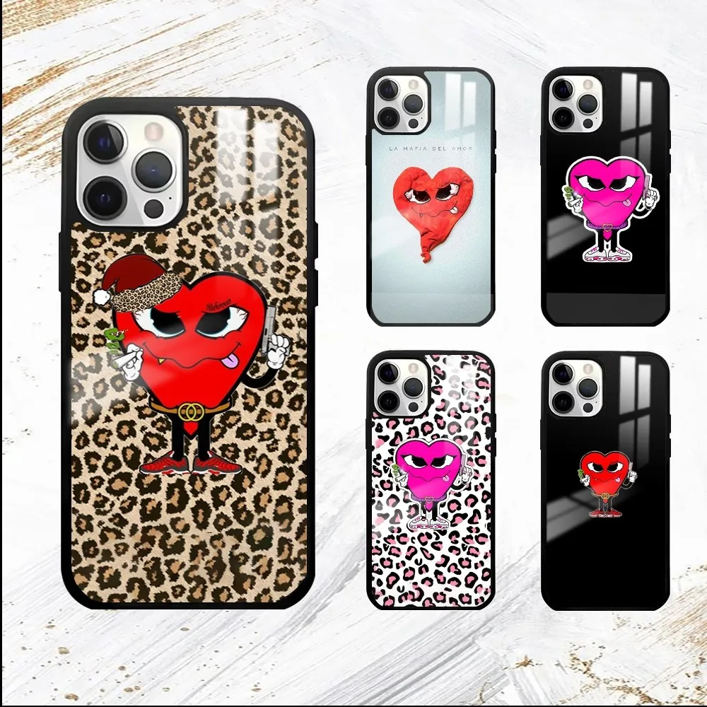 Love Mafia La Mafia Del Amor Phone Case For iPhone 16 15 14 13 12 11 Pro Max Plus Mini PC Mirror Fashion  phone case