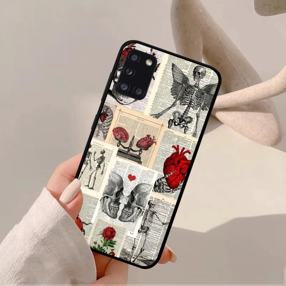 Radiological Human Organs Skeleton Phone Case For Samsung A 10 11 12 13 20 21 22 30 31 32 40 51 52 53 70 71 72 73 91 13 shell