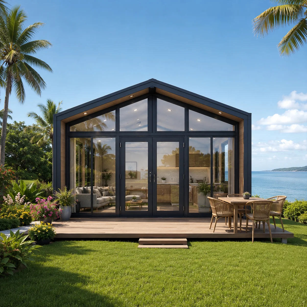 Prefab Expandable Tiny Home Modular Folding House for Long Term Living Backyard Guest Cabin
