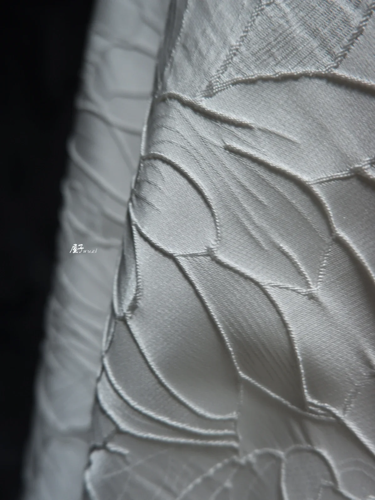 Lotus Flower Lotus Leaf Pattern Three-dimensional Texture Jacquard Dress Hanbok Fabric Cheongsam Chinese Style Fabrics