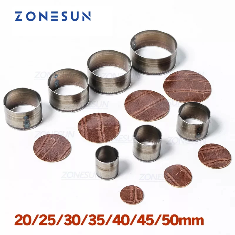 ZONESUN Full Steel Leather Cutting Die Steel Rule Die 20/25/30/50mm Round Mold Punching Clicker Die For Cutting Out Leather PVC