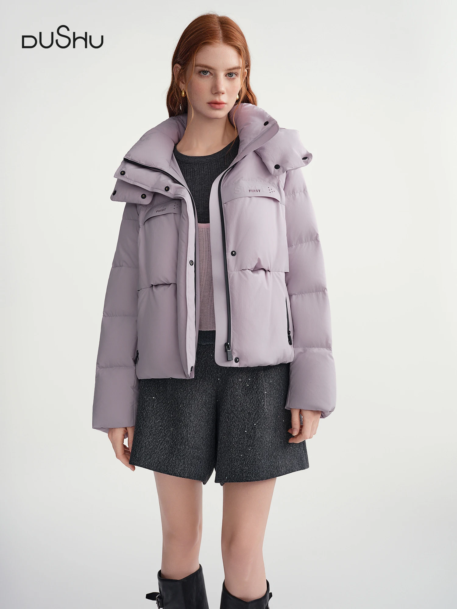 DUSHU 2025 зимнее женское короткое
