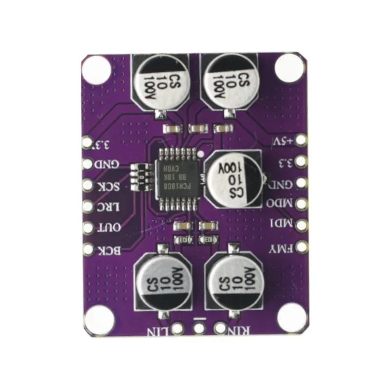 PCM1808 105dB SNR Audio Stereo ADC Single-Ended Analog-Input Decoder 24bit Amplifier Board Player Module diy kit