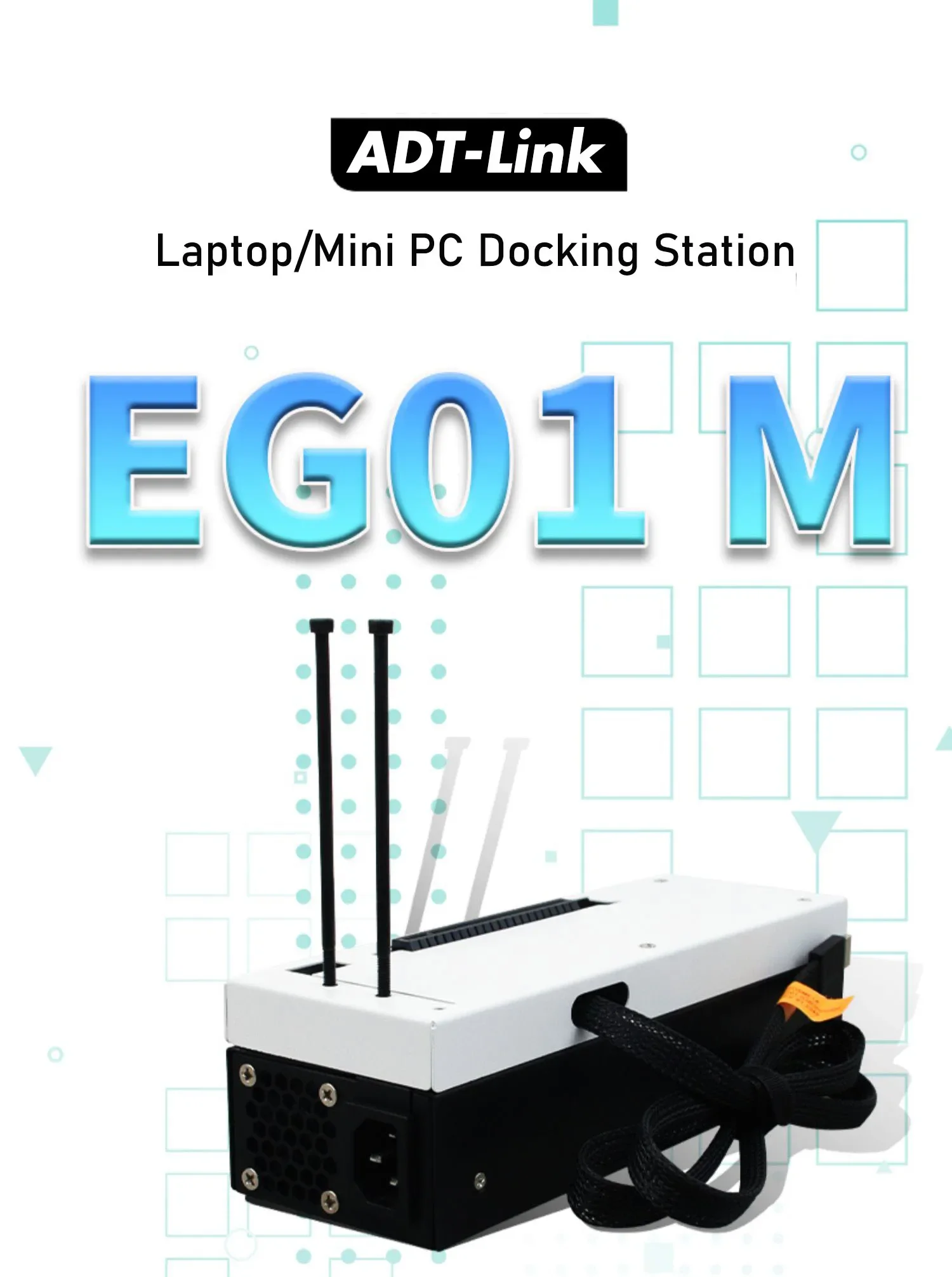 EG01M Oculink M2 Laptop External Graphics GPU Dock 64Gbps Gen4 550
